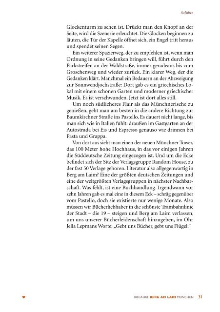 Die Festschrift als Download - Berg am Laim