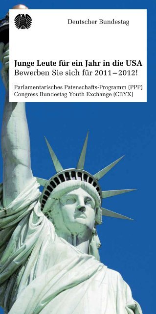 InfoBroschüre zum Parlamentarischen Patenschafts Programm