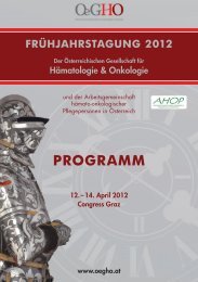 OeGHO Frühjahrstagung 2012- Programm