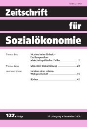 10 Jahre keine Einheit - Zeitschrift für Sozialökonomie