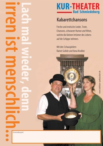 Das Plakat - kurtheater-bad-schmiedeberg.de | Startseite