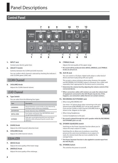 Owner's Manual - Roland