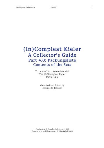 (In)Compleat Kieler