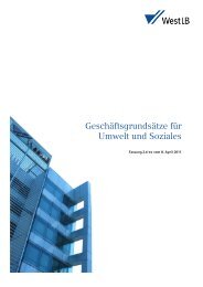 Geschäftsgrundsätze für Umwelt und Soziales (pdf, 307K) - WestLB
