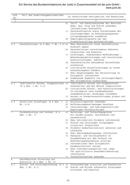 Ausbildungsverordnung: Bürokaufmann/-frau - Werd Busfahrer