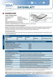 Datenblatt Diosecure-Sicherheitsetiketten (pdf, 74KB) - B&M TRICON