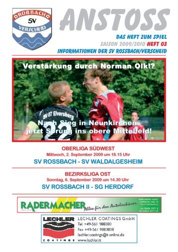 Heft 03.qxd - SV Roßbach