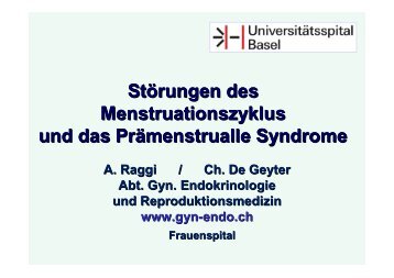 Störungen des Menstruationszyklus und das ... - ivf-basel