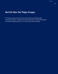 Bericht über die Thüga-Gruppe