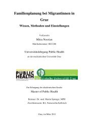 Familienplanung bei Migrantinnen in Graz - Wissen ... - Public Health