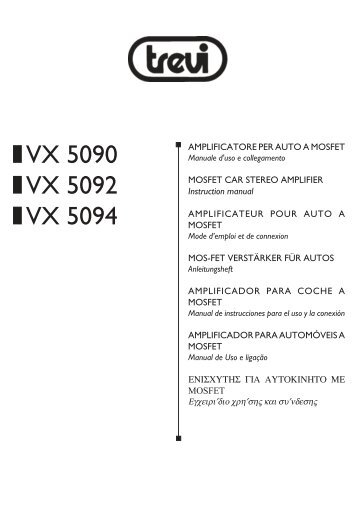 VX 5090 VX 5092 VX 5094 - Trevi SpA