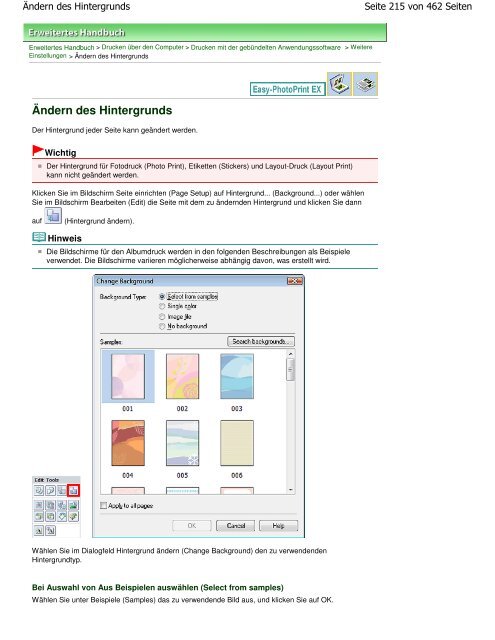 Canon iP4700 series Online-Handbuch - Produktinfo.conrad.com