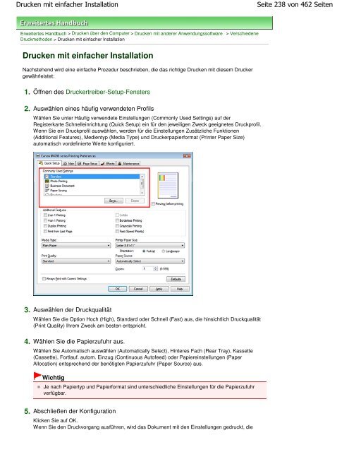 Canon iP4700 series Online-Handbuch - Produktinfo.conrad.com