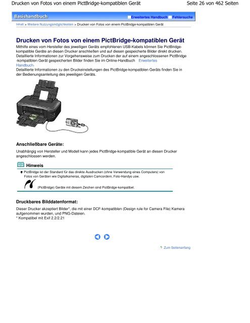 Canon iP4700 series Online-Handbuch - Produktinfo.conrad.com