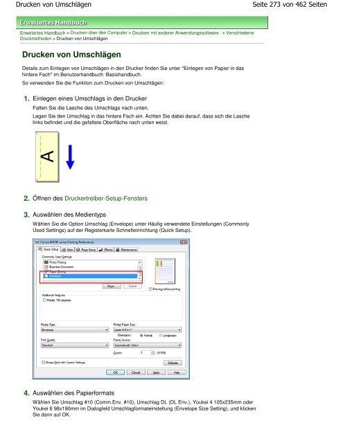 Canon iP4700 series Online-Handbuch - Produktinfo.conrad.com