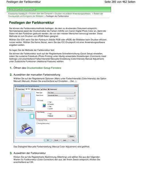 Canon iP4700 series Online-Handbuch - Produktinfo.conrad.com