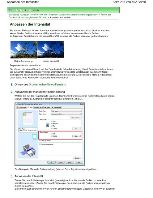 Canon iP4700 series Online-Handbuch - Produktinfo.conrad.com