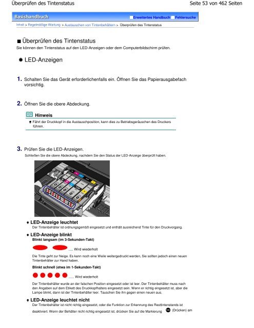 Canon iP4700 series Online-Handbuch - Produktinfo.conrad.com