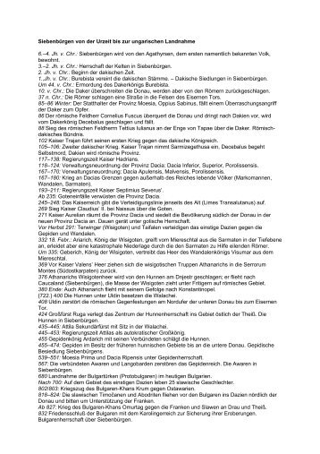 Geschichte Siebenbürgens - Die Dilettanten