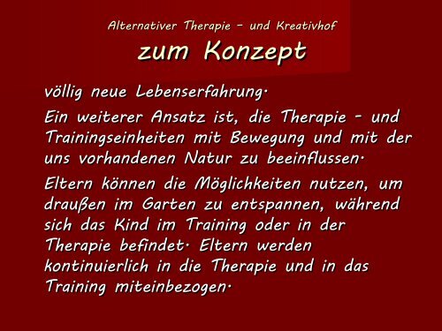 Alternativer Therapie – und Kreativhof