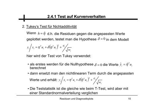 Residuen und Diagnostikplots