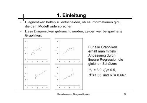 Residuen und Diagnostikplots