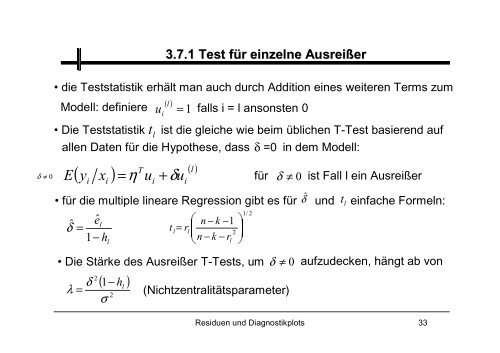 Residuen und Diagnostikplots