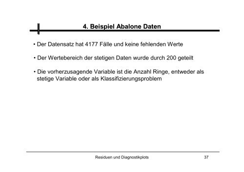 Residuen und Diagnostikplots