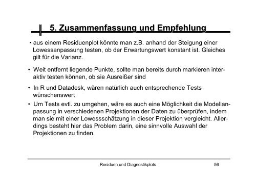 Residuen und Diagnostikplots