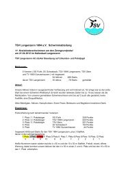 Bericht und Bilder - TSV Langenzenn