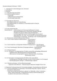Zusammenfassung Vorlesung C. Wöhle 1. Typologie ... - RealWWZ