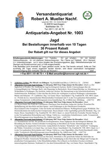 Jagd [1003] - Antikbuch24