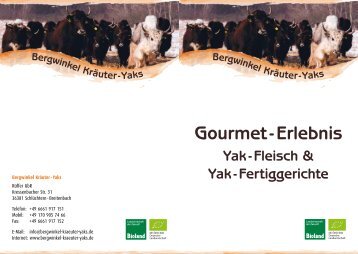 Bergwinkel Kräuter - Yaks