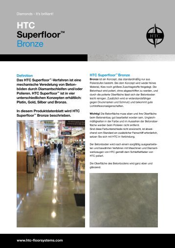 Broschüre: HTC Superfloor™ Bronze