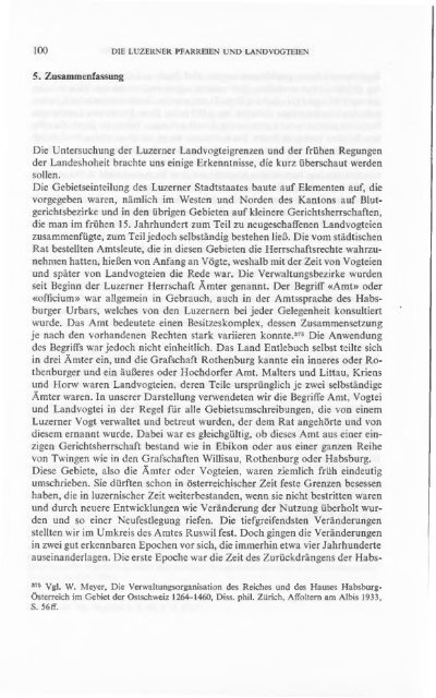 Die Luzemer Pfarreien und Landvogteien