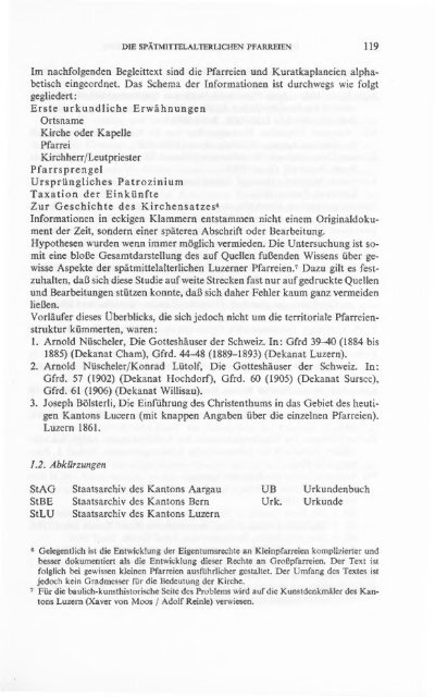 Die Luzemer Pfarreien und Landvogteien