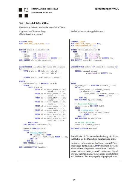 Eine Einführung in die Schaltungsent- wicklung mit VHDL