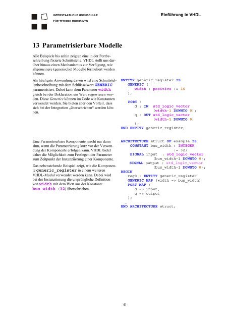 Eine Einführung in die Schaltungsent- wicklung mit VHDL