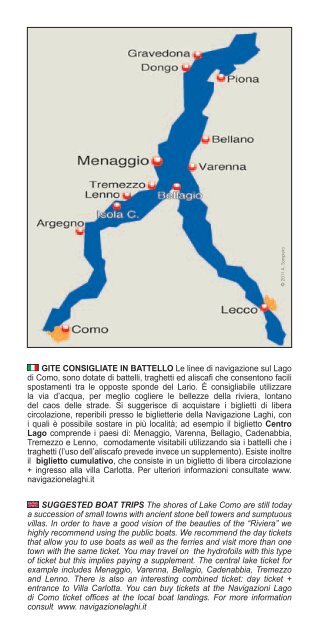 Itinerari in battello in PDF - Comune di Menaggio