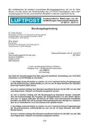 Berufungsbegründung - Luftpost Kaiserslautern
