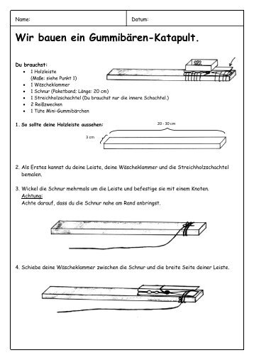 Wir bauen ein Gummibären-Katapult. - SUPRA