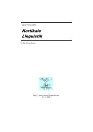 .RUWLNDOH /LQJXLVWLN - cortical linguistics