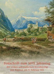 Festschrift Kaprun - Burg Kaprun