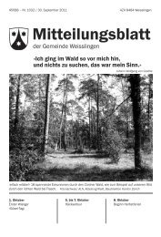 Mitteilungsblatt - Weisslingen