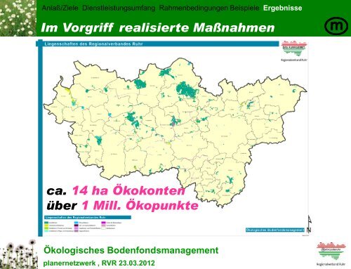 Ökologisches Bodenfondsmanagement - Metropole Ruhr