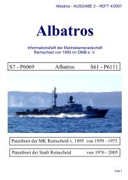 Und hier geht es zum aktuellen ALBATROS - der Schnellboote ...