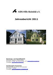 Jahresbericht - Die AIDS-Hilfe Bielefeld