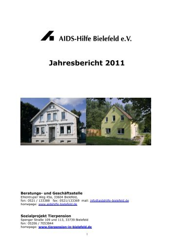 Jahresbericht - Die AIDS-Hilfe Bielefeld