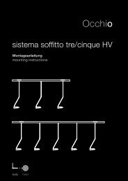 sistema soffitto tre/cinque HV - Occhio