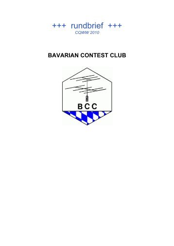 BCC-Rundbrief 2/2010 - Bavarian Contest Club